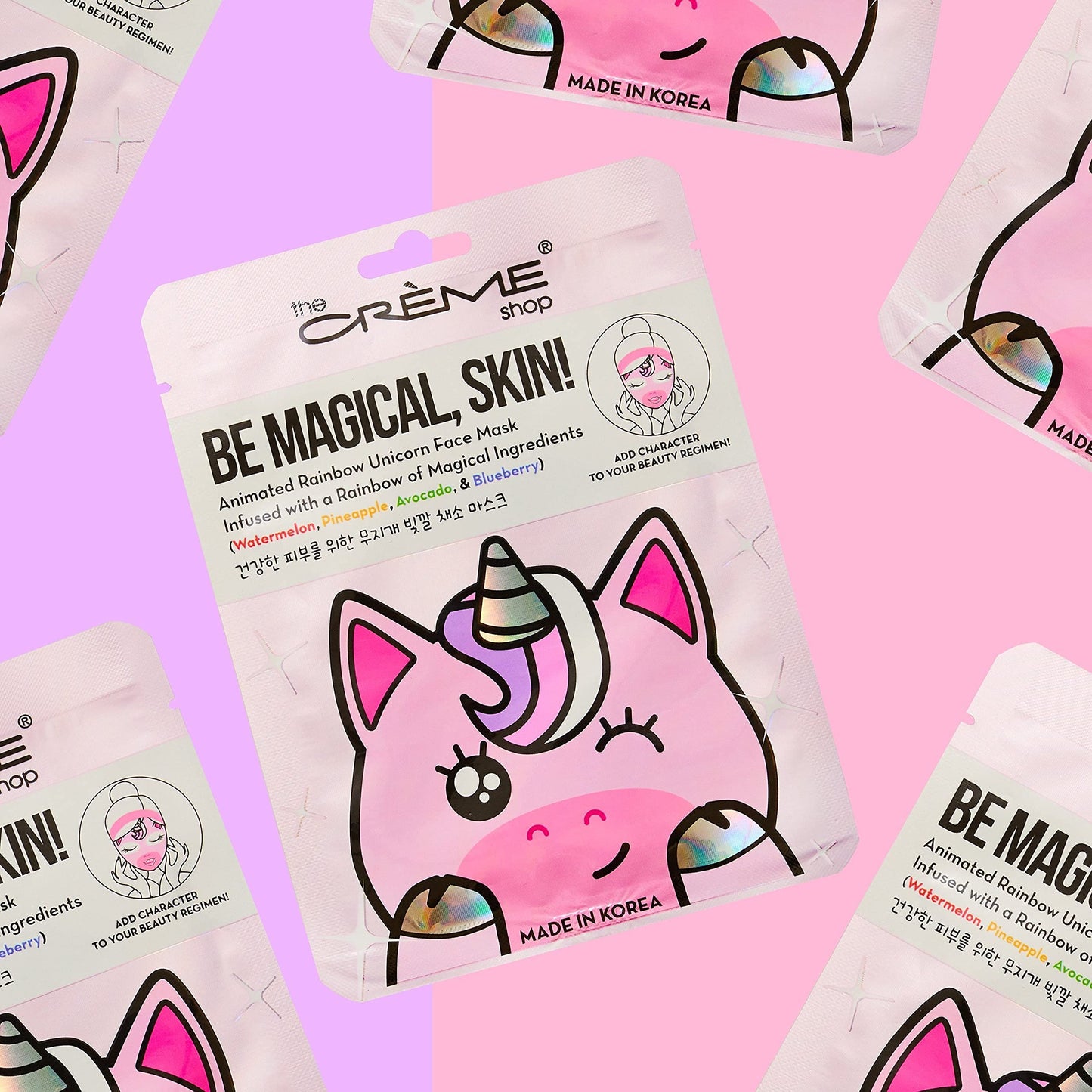 The Crème Shop Be Magical, Skin! Animated Face Mask - Korean Fruit Extract Face Mask to Improve